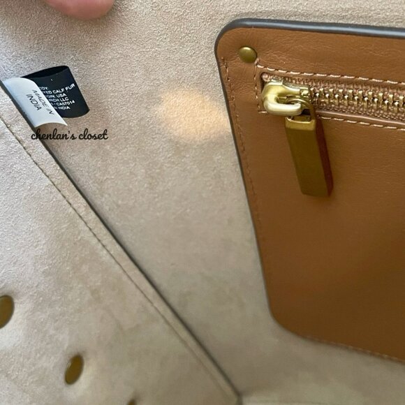 🔥Reserved 🔥NeW! Tory Burch Rowan Calf Hair Bucket Bag - Picture 12 of 12